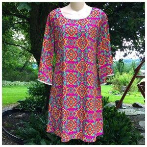 BOUTIQUE Style Angel Wing Sleeve Tunic Day Dress Like New Size M